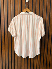 Chest 22  Lenght 22  Fabric linen  Womens Branded Top Half Sleeve
