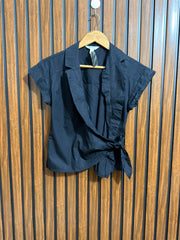 Chest 16  Lenght 20  Fabric cotton silk Womens Half Sleeve Western Top