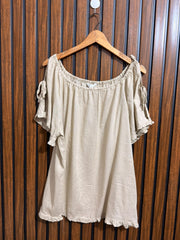 Chest 24  Lenght 28  Fabric Cotton Womens Western Half Sleeve Top