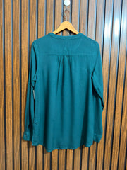 Chest 18  Lenght 30  Fabric Linen Womens Branded Full Sleeve Top Wear