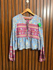 Chest 18  Lenght 20  Fabric linen Branded Full Sleeve Top