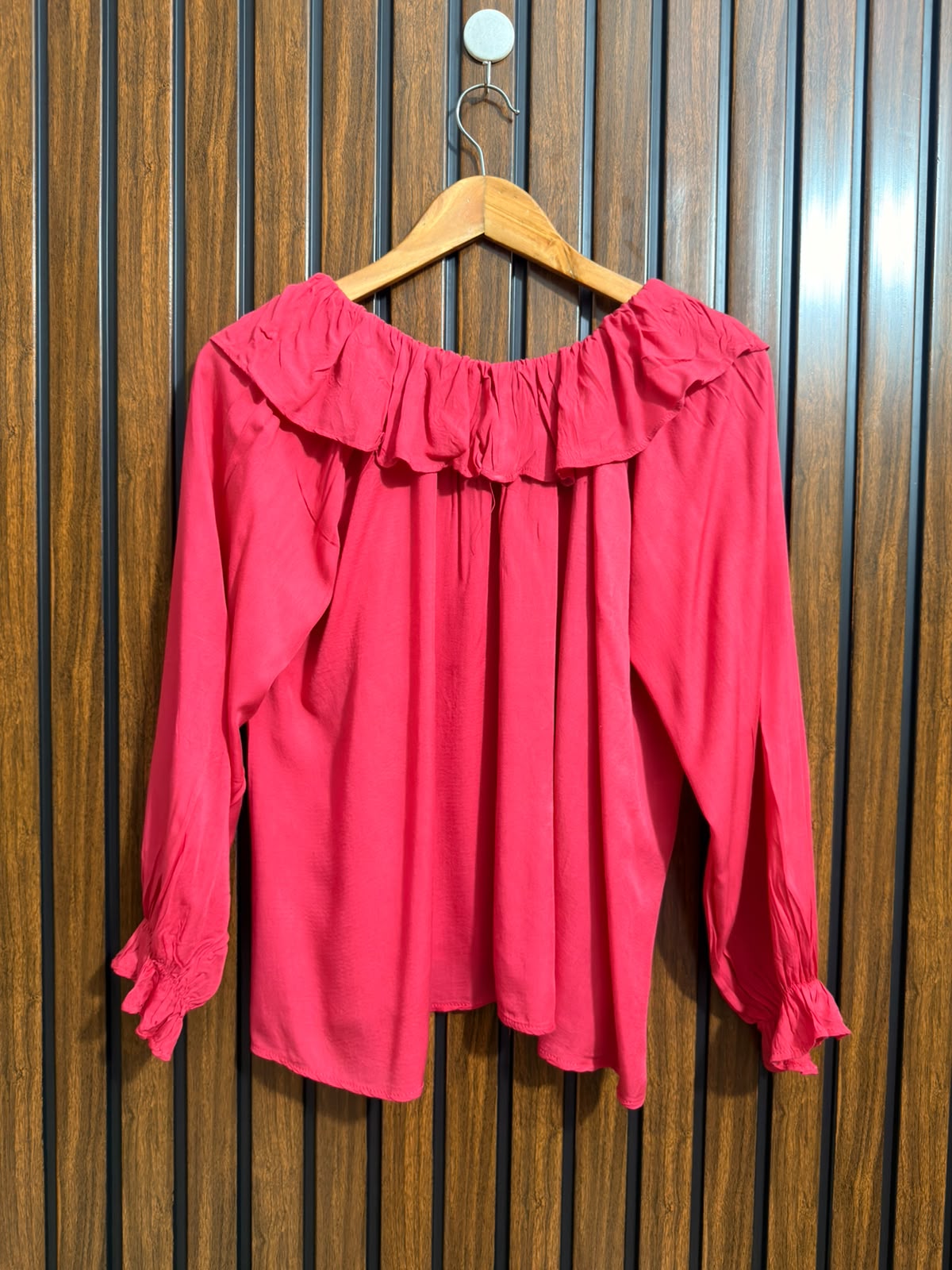 Chest 21  Lenght 22  Fabric Linen Western Branded Womens Full Sleeve Top Wear