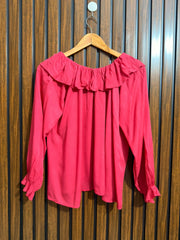 Chest 21  Lenght 22  Fabric Linen Western Branded Womens Full Sleeve Top Wear