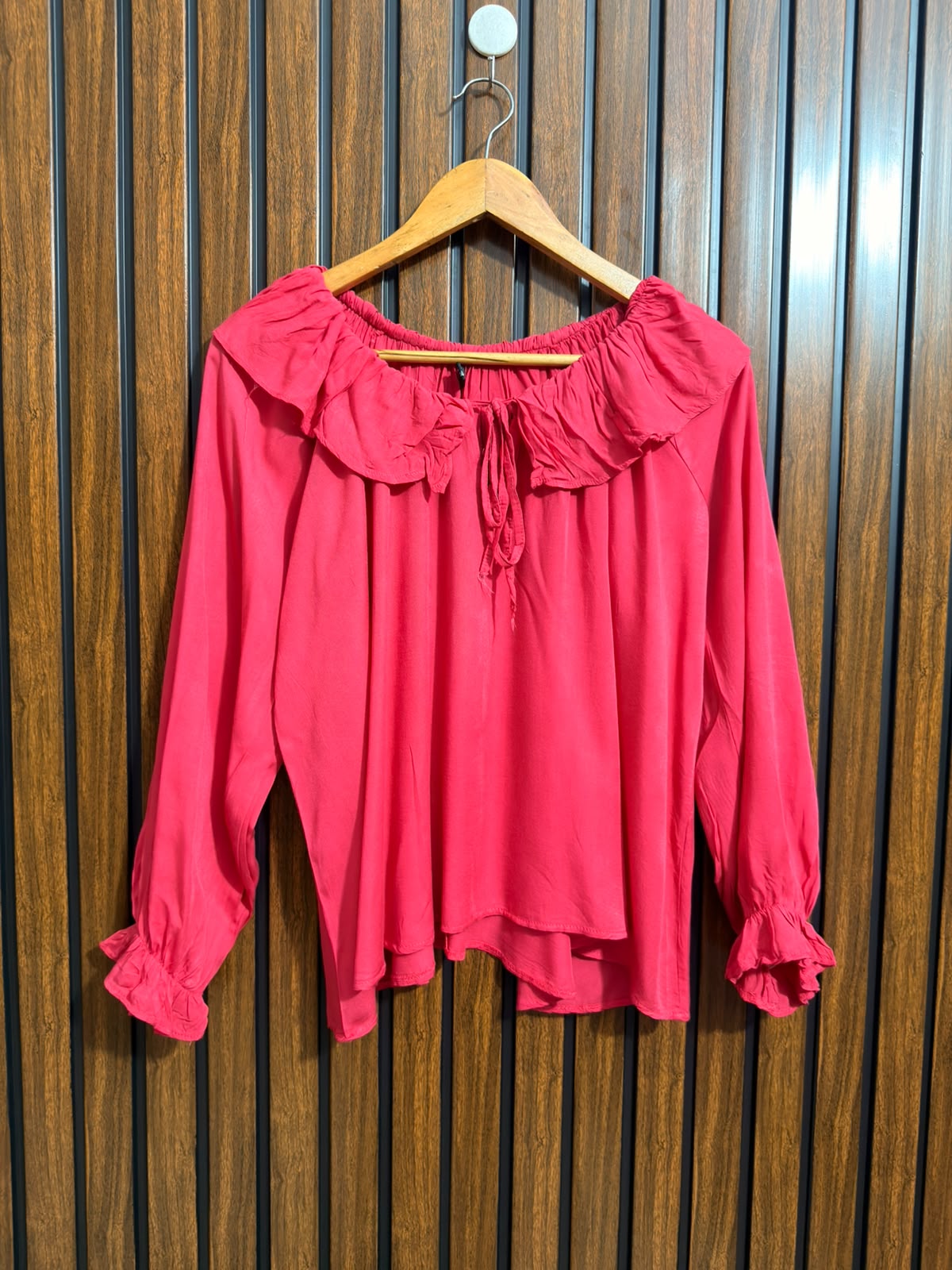 Chest 21  Lenght 22  Fabric Linen Western Branded Womens Full Sleeve Top Wear