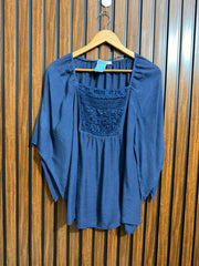 Chest 20  Lenght 27  Fabric Georgette Branded Womens Full Sleeve Top Collection