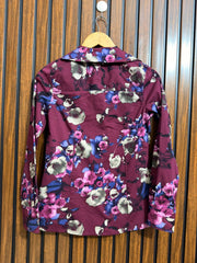 Chest 18  Lenght 24  Fabric Cotton Ladies Branded Western Full Sleeve Top