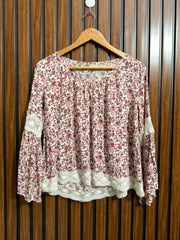 Chest 20  Lenght 19 To 22  Fabric Rayon Branded Western Womens Full Sleeve Top