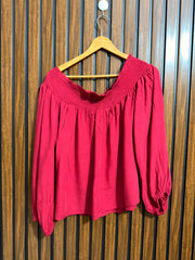 Chest 23  Lenght 24  Fabric linen Western Full Sleeve Top