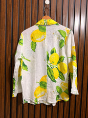 Chest 22  Lenght 26  Fabric linen Womens Full Sleeve Top