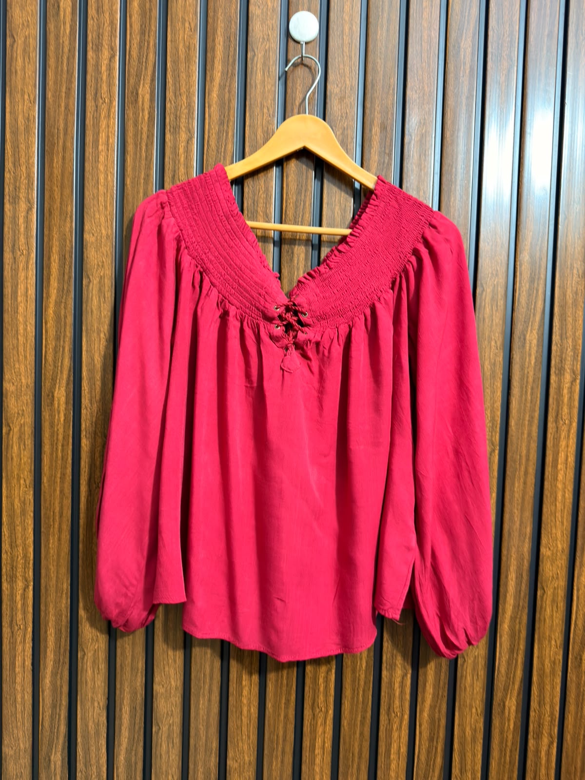 Chest 23  Lenght 24  Fabric linen Western Full Sleeve Top