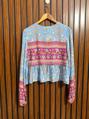 Chest 18  Lenght 20  Fabric linen Branded Full Sleeve Top