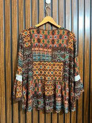 Chest 20  Lenght 25  Fabric Rayon Western Ladies Branded Full Sleeve Top