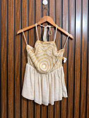 Chest 17  Lenght 24  Fabric Georgette Womens Sleeveless Top
