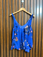Chest 19  Lenght 24  Fabric Georgette Western Womens Sleeveless Top Wear