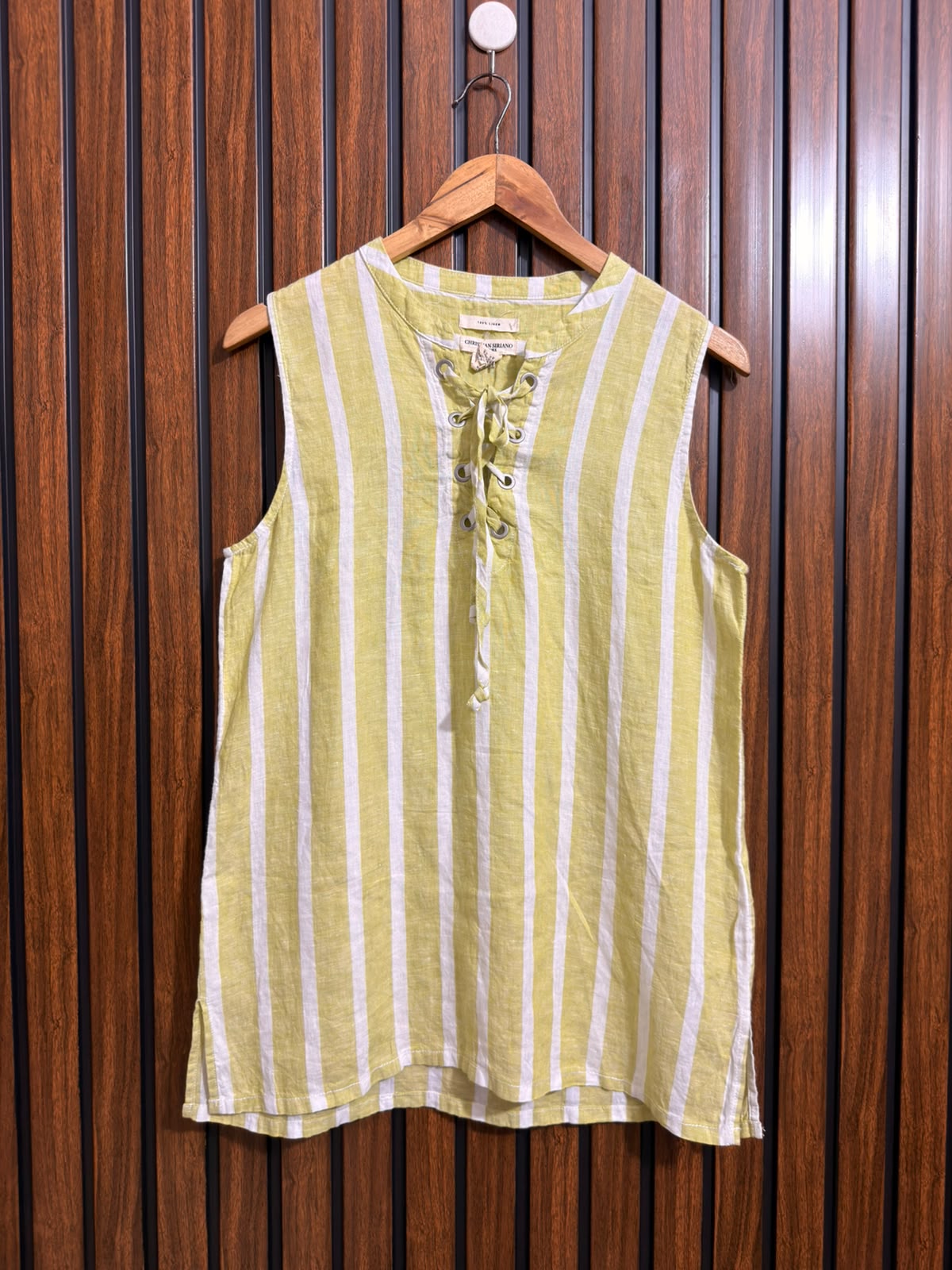Chest 18  Lenght 27  Fabric linen Womens Sleeveless Top Range