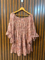 Chest 17  Length 27  Fabric chiffon  Womens Long Top Wear