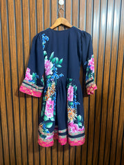 Chest 17  Length 34  Fabric silk Western Branded Long Top