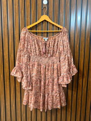 Chest 17  Length 27  Fabric chiffon  Womens Long Top Wear