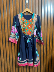 Chest 17  Length 34  Fabric silk Western Branded Long Top