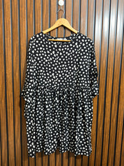 Chest 20  Lenght 34  Fabric silk Womens Long Top Style