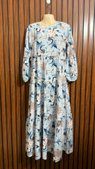 Chest 19  Lenght 52  Fabric cotton silk Western Branded Womens Long Dress