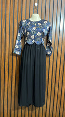 Chest 19  Lenght 46  Fabric chiffon Womens Western Long Maxi