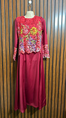 Chest 17  Lenght 51  Fabric silk Western Branded Long Dress
