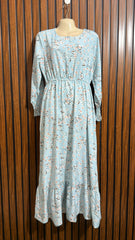 Chest 18  Lenght 52  Fabric cotton silk Branded Womens Long Maxi