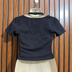 Chest 17  Lenght 14  Fabric jersey Western Womens Branded Crop Top