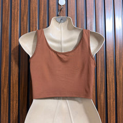 Chest 18  Lenght 13  Fabric jersey Western Branded Ladies Crop Top