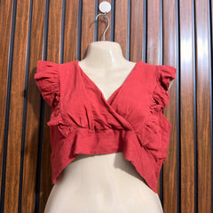 Chest 18  Lenght 33  Fabric rayon Branded Crop Top Wear
