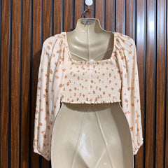 Chest 17  Lenght 12  Fabric rayon Womens Branded Crop Tops