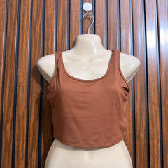 Chest 18  Lenght 13  Fabric jersey Western Branded Ladies Crop Top