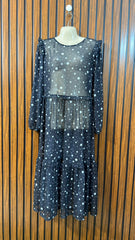 Chest 20  Lenght 45  Fabric net Western Branded Womens Long Maxi Dress