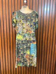 Chest 20  Lenght 37  Fabric silk jersey Western Mini Dress