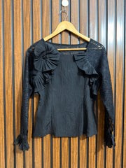 Chest 17  Length 21  Fabric Net And Silk Western Branded Womens Top Wear