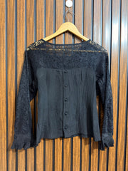 Chest 17  Length 21  Fabric Net And Silk Western Branded Womens Top Wear