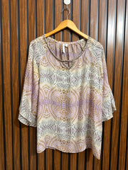 Chest 20  Length 26  Fabric Georgette Western Branded Womens Top