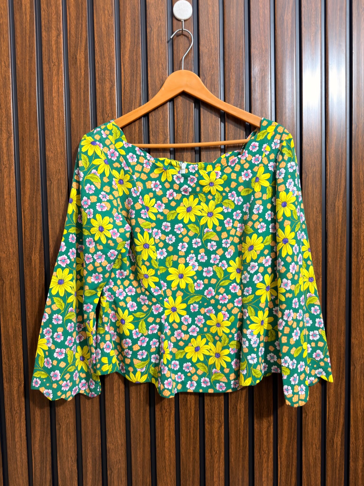 Chest 17  Length 21  Fabric Silk Western Branded Womens Top