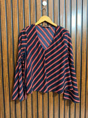 Chest 21  Lenght 23  Fabric silk Western Full Sleeve Top