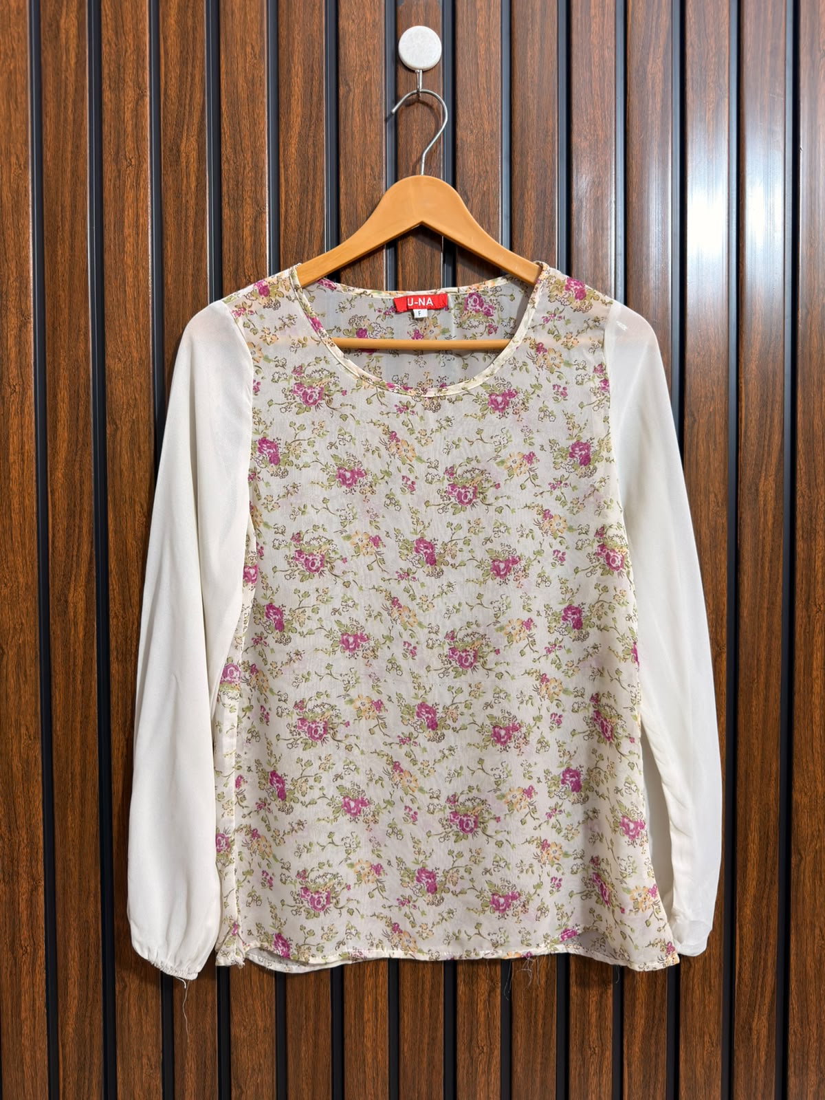 Chest 17  Lenght 24  Fabric chiffon Western Ladies Full Sleeve Top