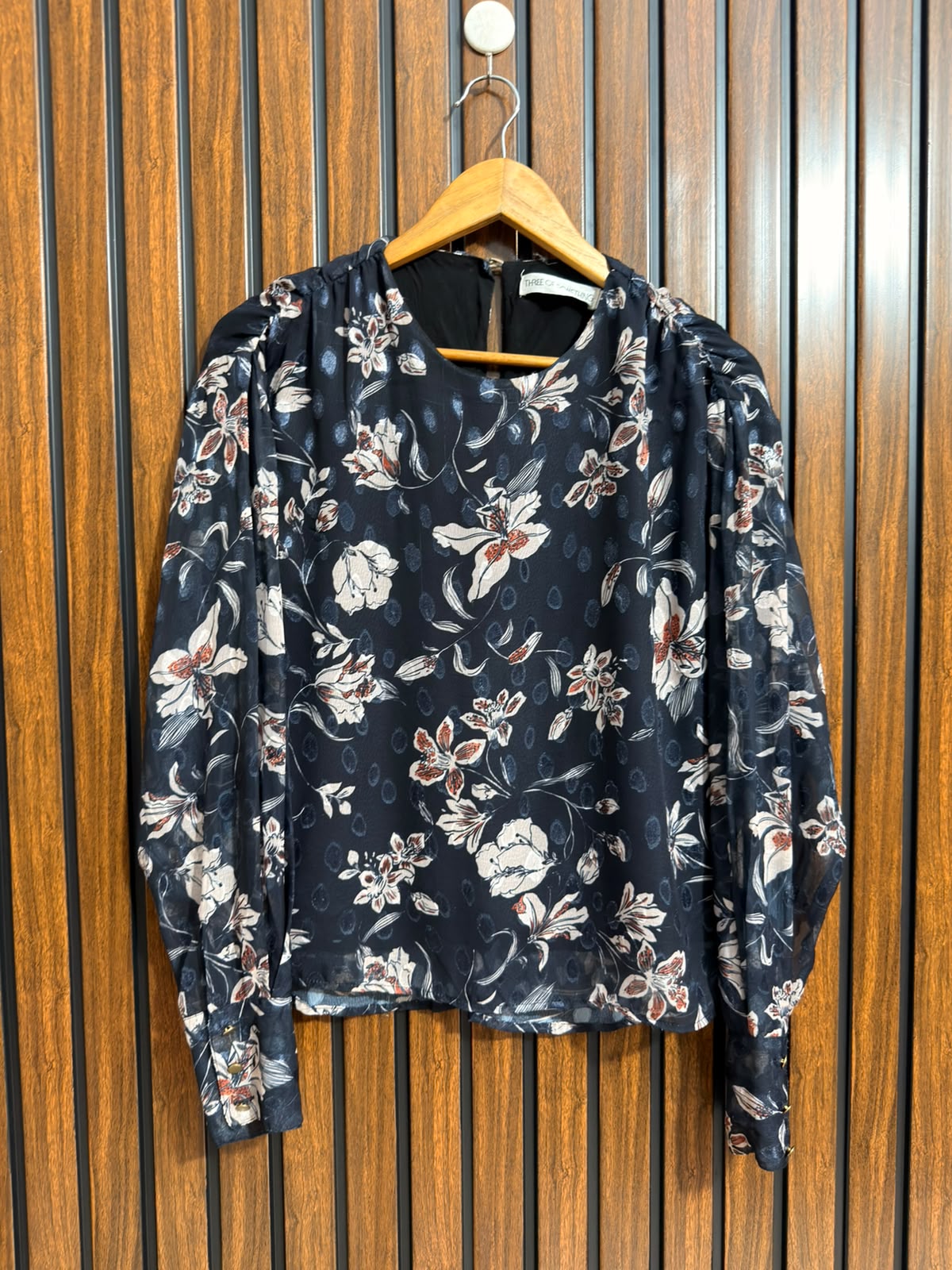 Chest 18  Lenght 20  Fabric chiffon Ladies Western Top