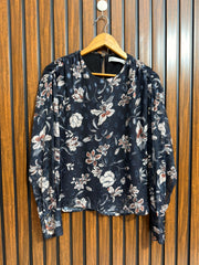Chest 18  Lenght 20  Fabric chiffon Ladies Western Top