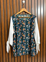 Chest 23  Lenght 26  Fabric Georgette Ladies Branded Top