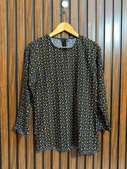Chest 18  Lenght 26  Fabric silk  Western Womens Sleeve Top