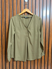 Chest 19  Lenght 25  fabric chiffon Full Sleeve Top for Ladies