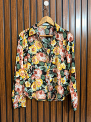 Chest 18  Lenght 24  Fabric chiffon Western Full Sleeve Womens Top