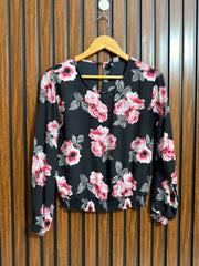 Chest 17  Lenght 21  Fabric chiffon Branded Womens Sleeve Top