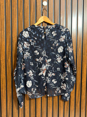 Chest 18  Lenght 20  Fabric chiffon Ladies Western Top
