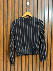 Chest 17  Lenght 20  Fabric chiffon Womens Casual Full Sleeve Top